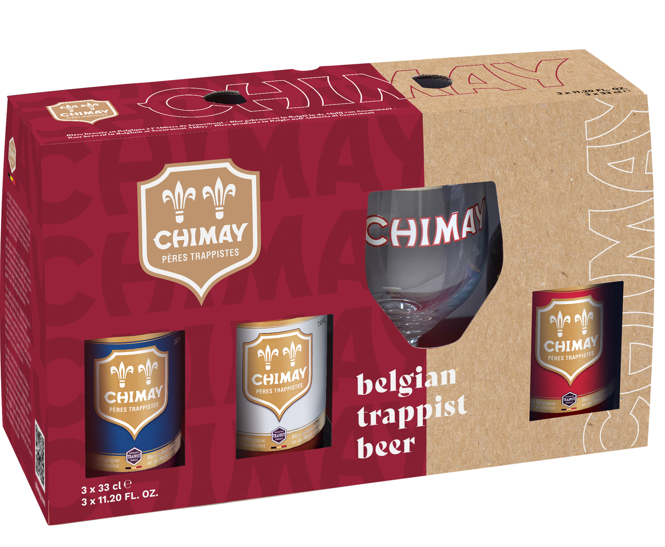 Chimay 3*0,33L+pohár ajándékcsomag Chimay 3*0,33L+pohár ajándékcsomag