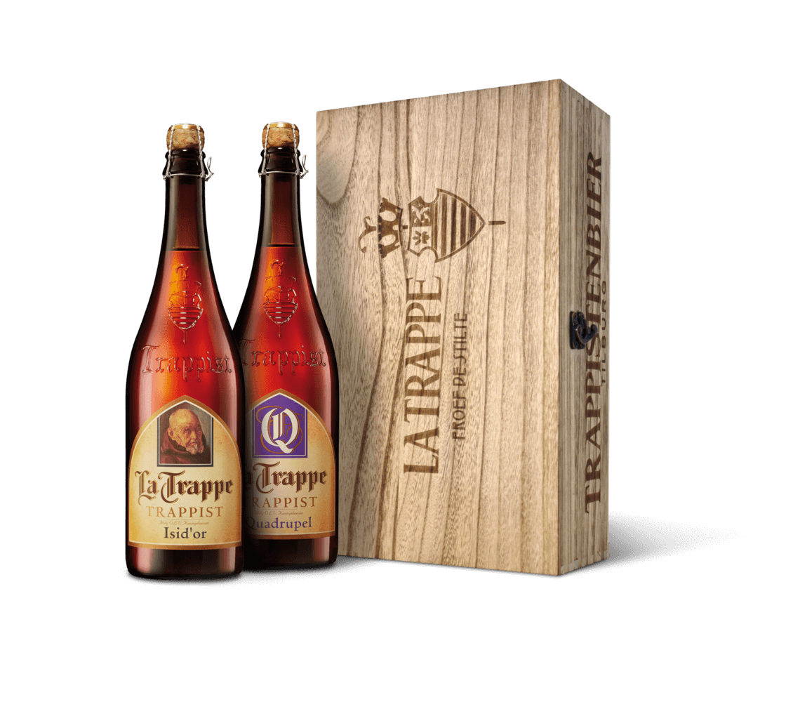 La Trappe 2*0,75L tölgyfa díszdobozban La Trappe 2*0,75L tölgyfa díszdobozban