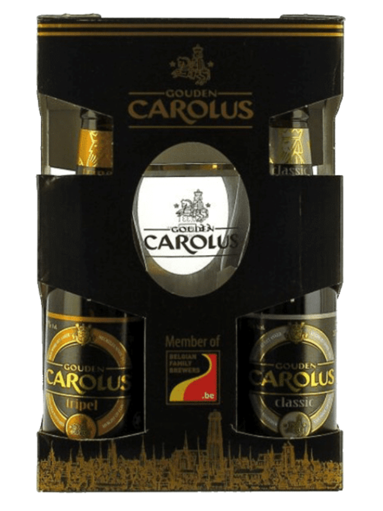 Gouden Carolus 4*0,33L+pohár ajándékcsomag