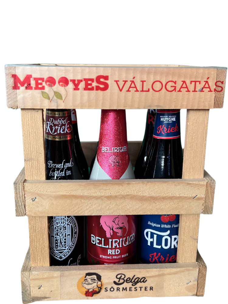 Meggyes sör válogatás 6*0,33L farekeszben