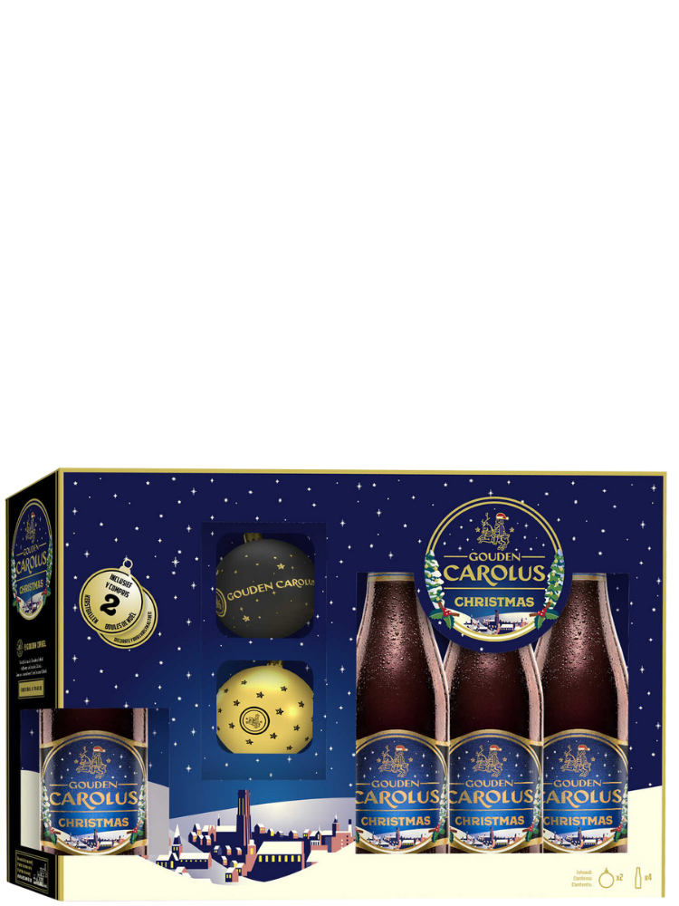 Gouden Carolus Christmas 4*0,33l + karácsonyfadísz ajándékcsomag Gouden Carolus Christmas 4*0,33l + karácsonyfadísz ajándékcsomag