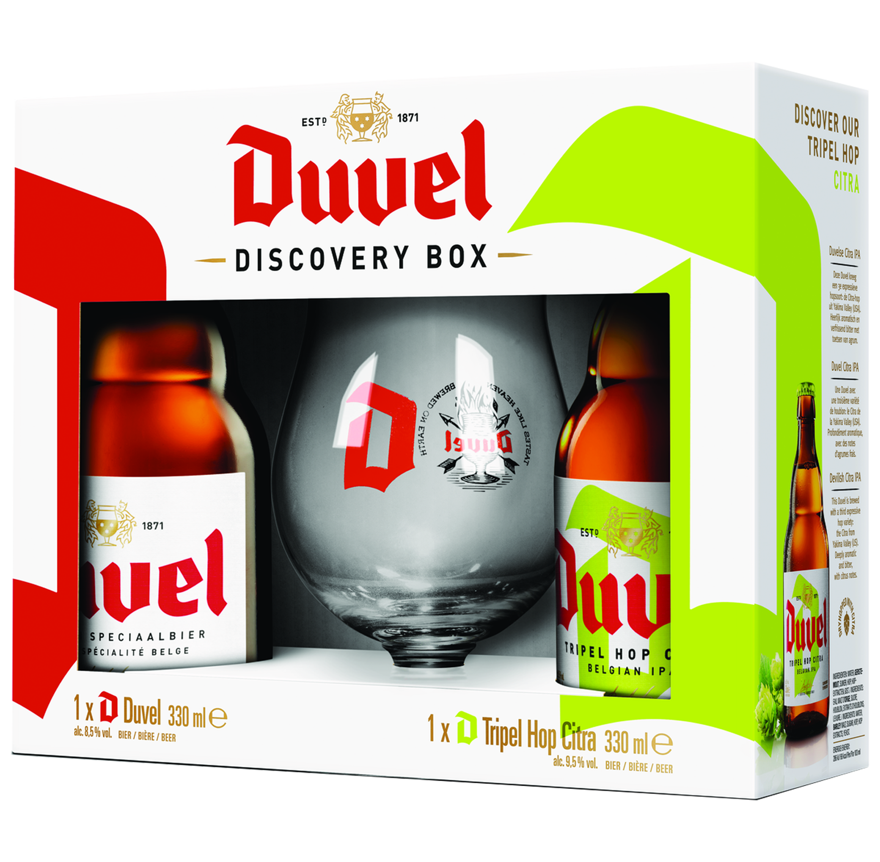 Duvel 2*0,33L+pohár Discovery pack Duvel 2*0,33L+pohár Discovery pack
