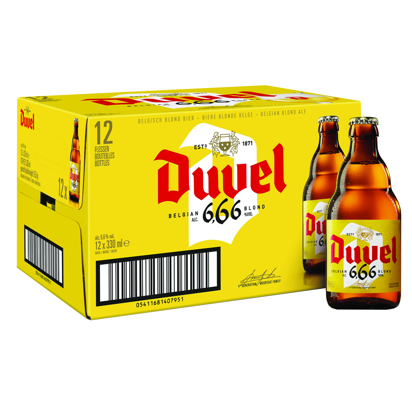 Duvel 6,66 (12x0,33l) Papírkartonban Duvel 6,66 (12x0,33l) Papírkartonban