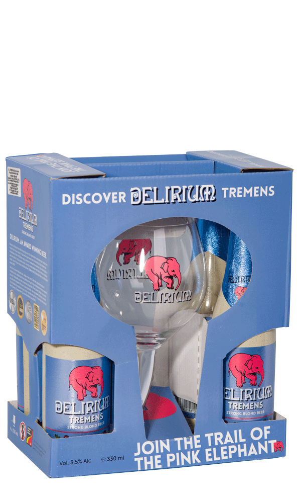 Delirium Tremens 4*0,33L+pohár ajándékcsomag Delirium Tremens 4*0,33L+pohár ajándékcsomag