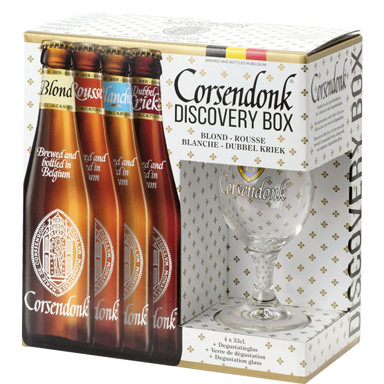 Corsendonk Discovery Pack 4*0,33L+pohár Corsendonk Discovery Pack 4*0,33L+pohár
