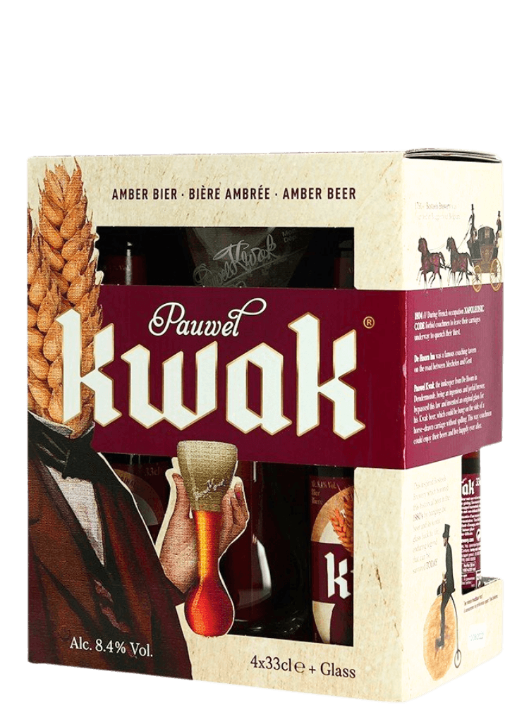 Pauwel Kwak 4*0,33L+pohár ajándékcsomag Pauwel Kwak 4*0,33L+pohár ajándékcsomag