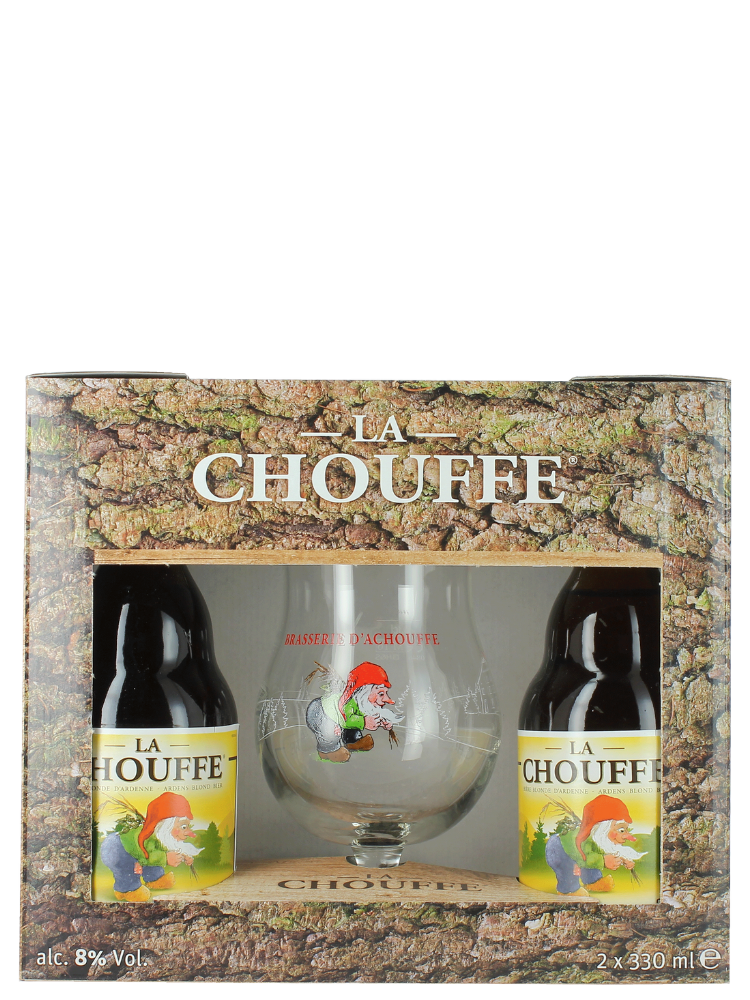 La Chouffe 2*0,33L+pohár ajándékcsomag