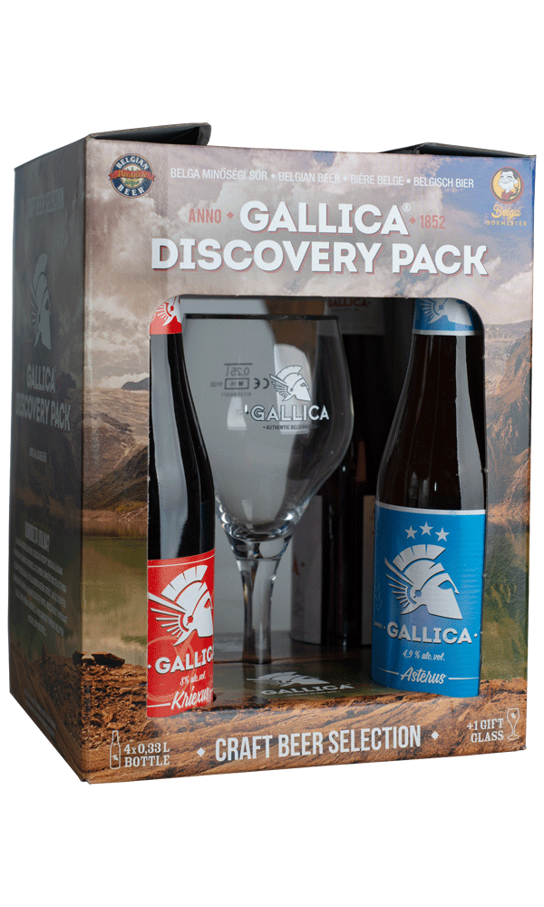 Gallica Discovery Pack 4*0,33L+pohár ajándékcsomag Gallica Discovery Pack 4*0,33L+pohár ajándékcsomag