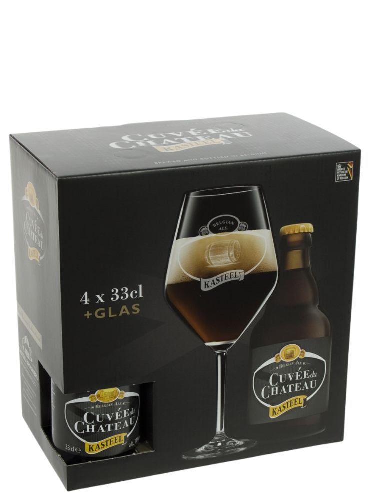 Kasteel Cuvée du Chateau 4*0,33L+pohár ajándékcsomag